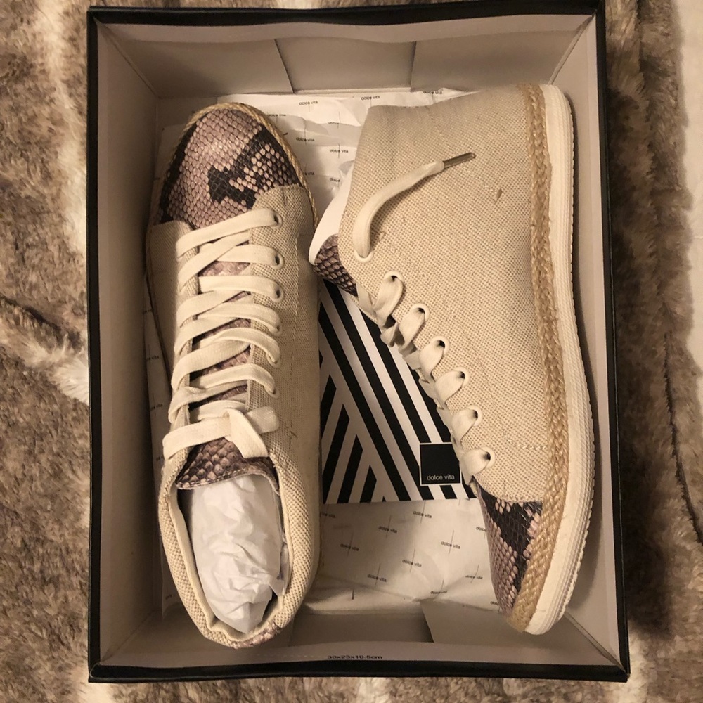 Snakeskin Dolce Vita high top Sneakers